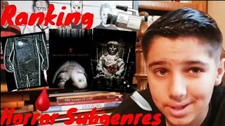 Ranking The Horror Subgenres