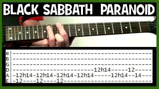 Black Sabbath Paranoid Guitar Chords Lesson & Tab Tutorial with Solo