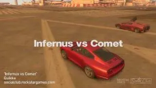 GTA IV Infernus vs Comet Speed Test