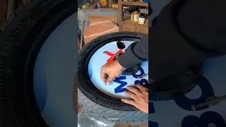 FULL VIDEO UPLOADED | |  HOW TO SET A WHEEL COVER IN NS 200? 😅#viral #trending#creative #views