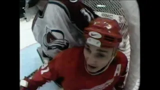 1997 NHL Hockey Playoffs Highlights Detroit Red Wings vs Colorado Avalanche