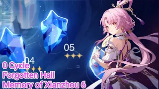 [ Honkai Star Rail ] Forgotten Hall Memory of Xianzhou Stage 6 First half 0 Cycle