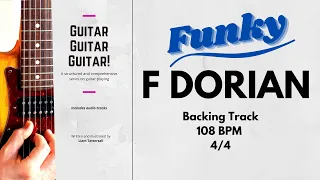 Funky Guitar Backing Track in F Dorian