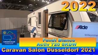 2022 Fendt Bianco Activ 720 SKDW Interior Exterior  Walkaround Caravan Salon Düsseldorf 2021