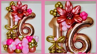 DIY 16th birthday balloon bouquet