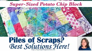 Simplest Potato Chip Block Step-by-Step Tutorial | EASY Mini Quilt!