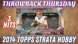 2014 Topps Strata Football Hobby Box. Good Rookie Class!