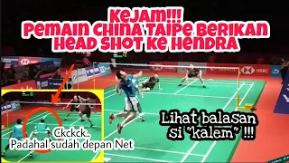 Si Kalem Hendra Setiawan BERUBAH setelah kena Lethal Badminton HEADSHOTS Dari Pemain CHINA Taipe