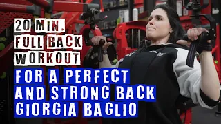 Discover how to tone your back with Giorgia Baglio: 20 MIN. Full Back Workout for a perfect back