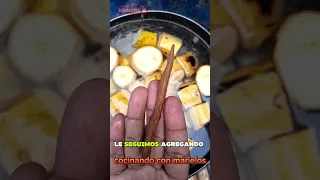 🇸🇻💯💟Enpanadas de platano con poleada de arroz salvadoreñas🍌#cocinafacil #viralvideo #platanos