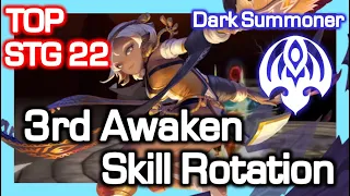 Dark Summoner 3rd Awaken STG 22 Skill Rotation / Before VS After / Dragon Nest China