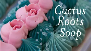 Cactus Roots Cold Process - Turning Your Design Into Soap - Russian Piping Tip Test | Royalty Soaps