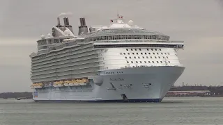 ALLURE OF THE SEAS - Diverted to Southampton from Barcelona - Cadiz first ever arrival here 20/03/20