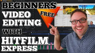 How to Edit Videos FREE for YouTube with Hitfilm Express -  Beginners Tutorial