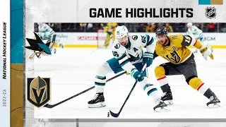 Sharks @ Golden Knights 2/16 | NHL Highlights 2023