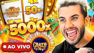 EM BUSCA DO BIG WIN CRAZY TIME 50X!!! 🔴LIVE ON🔴