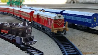 All My toy trains compilation | Centy toys indian passenger train, Railking classic train and more
