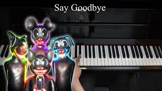 The Cartoon Band - Say Goodbye Piano Tutorial - Horror Skunx