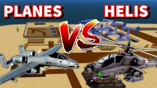 PLANES VS HELICOPTERS COMPARISON (WAR TYCOON)