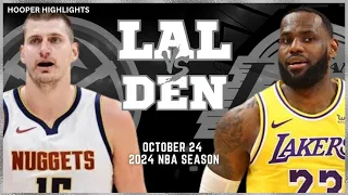 Los Angeles Lakers vs Denver Nuggets Full Game Highlights | Oct 24 | 2023-24 NBA Season