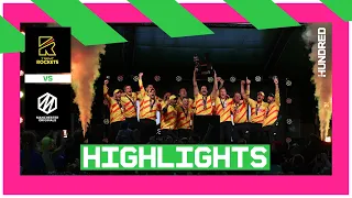 Cook inspires Rockets to victory | Trent Rockets Men vs Manchester Originals | The Hundred 2022