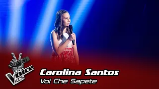 Carolina Santos - "Voi Che Sapete" | Prova Cega | The Voice Kids