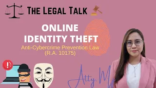 ONLINE IDENTITY THEFT: Paggawa ng FAKE ACCOUNT || Anti-Cybercrime Law (RA 10175)
