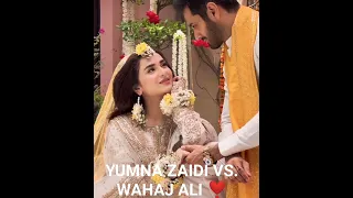 @YUMNA ZAIDI...🥰 VS. @WAHAJ ALI...🥰 #CUTE COUPLE ❤️👌#TERE BIN🥰🥰...... 👌👌