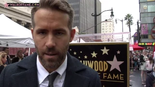 ACTOR RYAN REYNOLDS HONORED WITH HOLLYWOOD WALK OF FAME STAR