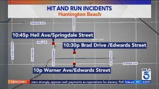 Bicyclists may have been targeted in series of hit-and-runs, Huntington Beach police say