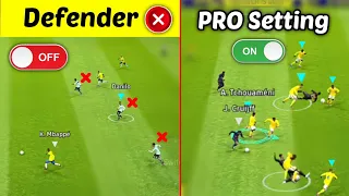 On This Setting and Use This Skills and Defending Likes PRO - in efootball pes 2024 Mobile