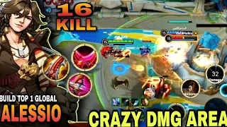 ALESSIO BUILD TOP 1 GLOBAL | CRAZY DMG AREA 1-SHOT ~ HONOR OF KINGS