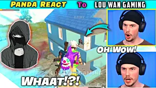 😱Panda React To Lou Wan Gaming 🔥  Sniping Shot Pubglite