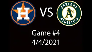 Astros VS Athletics  Condensed Game Highlights 4/4/21