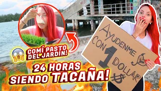 PIDO DINERO EN LA CALLE!!😱 24 HORAS SIENDO TACAÑA💰 | Jenny Devil 😈