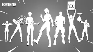 Top 40 Legendary Fortnite Dances & Emotes! (Dancin' Domino, Perfect Score, Social Climb, Steady)