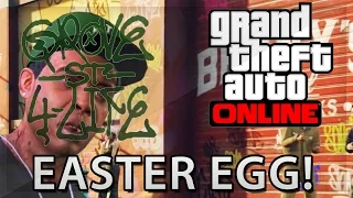 GTA 5 Online Easter Eggs - "Grove Street 4 Life" Graffiti Easter Egg On Benny's Motorworks!