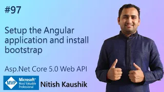 Setup the Angular application and install bootstrap | ASP.NET Core Web API Tutorial