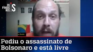 Youtuber pede o assassinato de Bolsonaro, mas não vai para a cadeia