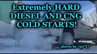 [SPECIAL] EXTREME HARD DIESEL and CNG Cold Start compilation s.3ep.10 | HARDEST Cold starts! | -30*C