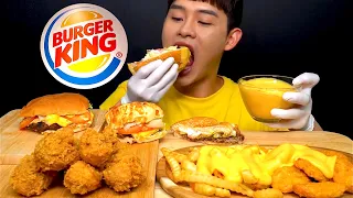 ASMR “버거킹 와퍼”🍔 치즈감자,치킨너겟 후라이드닭다리 먹방! “BURGER KING” Whopper Cheese Potato🧀 Chicken Nuggets MuKBang!