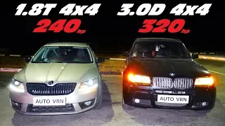 Octavia A7 1.8T Stage 2 vs BMW X3 3.0sD Stage1