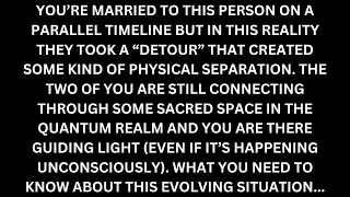 Your souls are "married" on another timeline which is why you feel connected... [Twin Flame Reading]