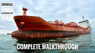 20 million$ MEGA CARGO SHIP ACCOMMODATION TOUR!||DANGEROUS CHEMICAL TANKER