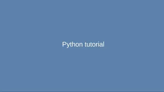 INFO8006 Python tutorial (Windows)