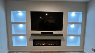 DIY Custom media wall (Timelapse)