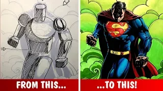 How To Use SHADOWS In A Comic Book Drawing! *TUTORIAL*