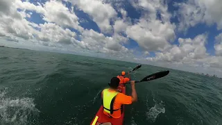 Dani and Omar Double Surfski Downwind Miami 5 17 2021   HD 1080p