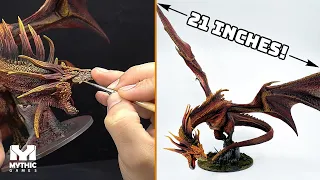Painting a MONSTROUS LEGENDARY DRAGON! (21 INCH WINGSPAN!) // [Mythic Games] - Joan of Arc