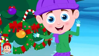 Украсьте залы рождественская песня для детей на английском языке